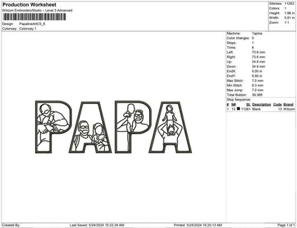 Papa line Art C