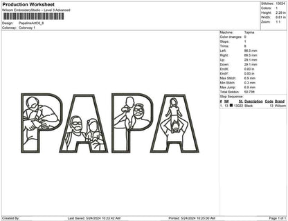 Papa line Art C