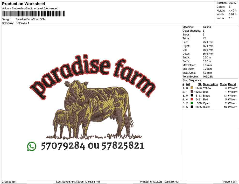 Paradise Farm Cow