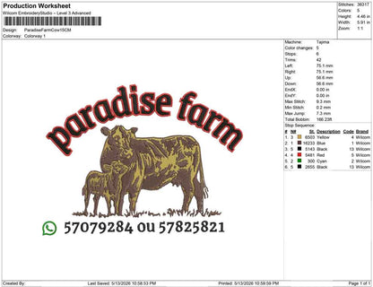 Paradise Farm Cow