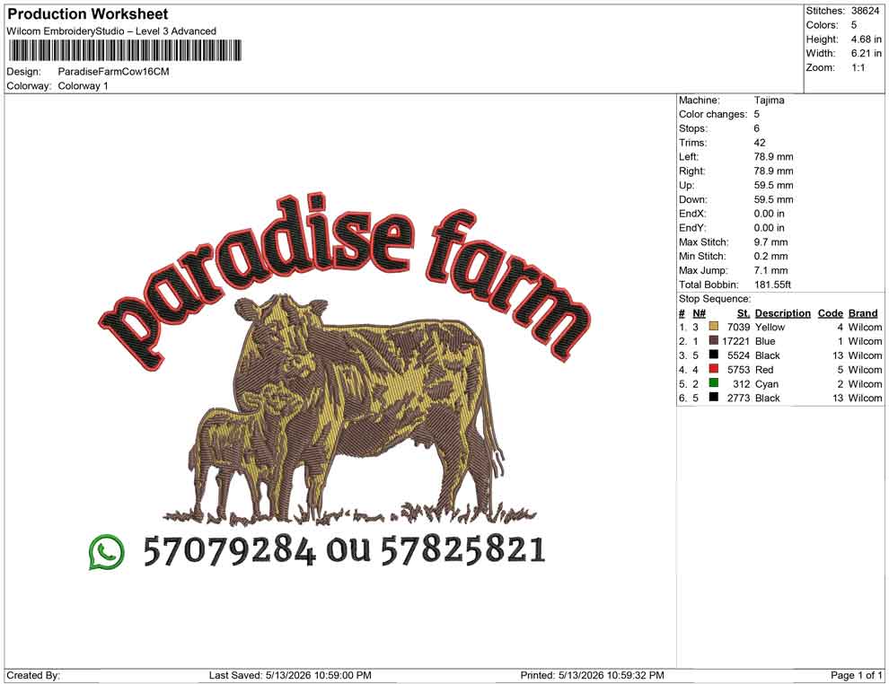 Paradise Farm Cow