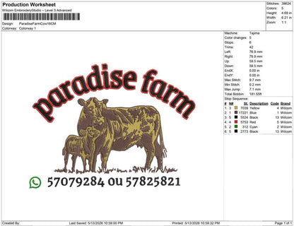 Paradise Farm Cow