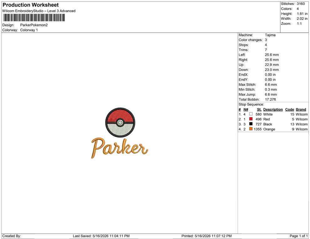 Parker Pokemon