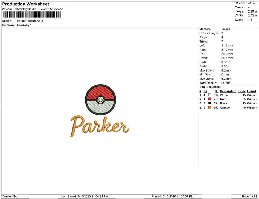 Parker Pokemon