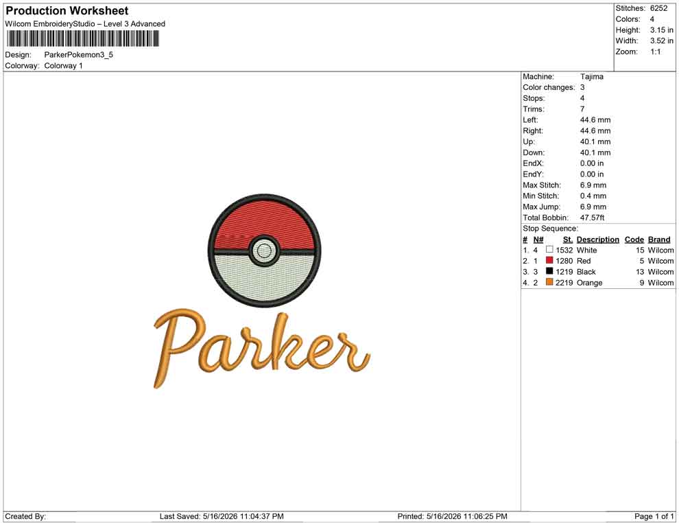 Parker Pokemon