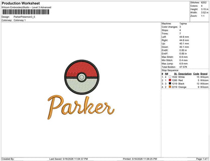 Parker Pokemon