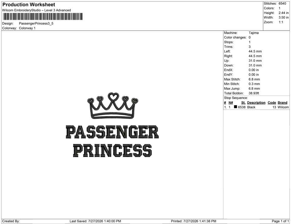 Passenger Princess