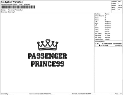 Passenger Princess