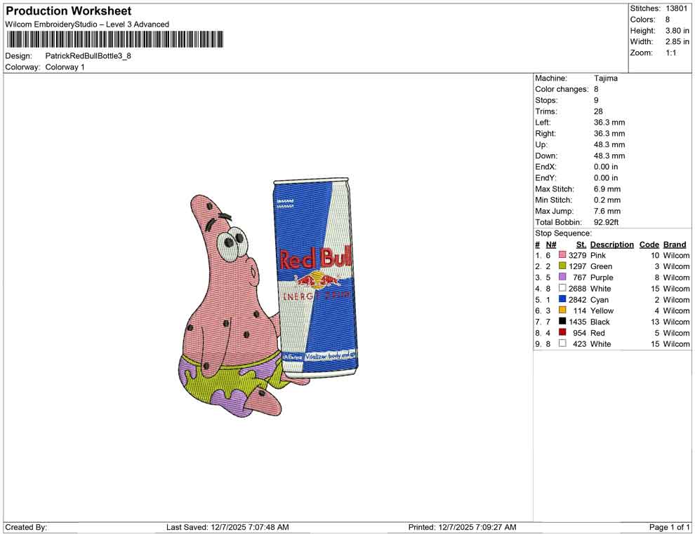 Patrick Red Bull Bottle