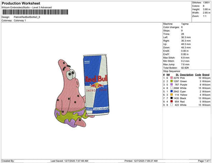 Patrick Red Bull Bottle