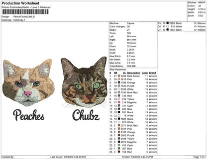 Peach Chubz Cat