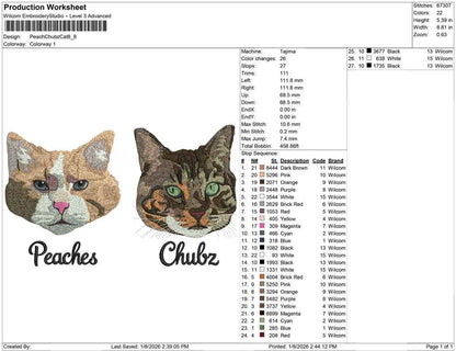 Peach Chubz Cat