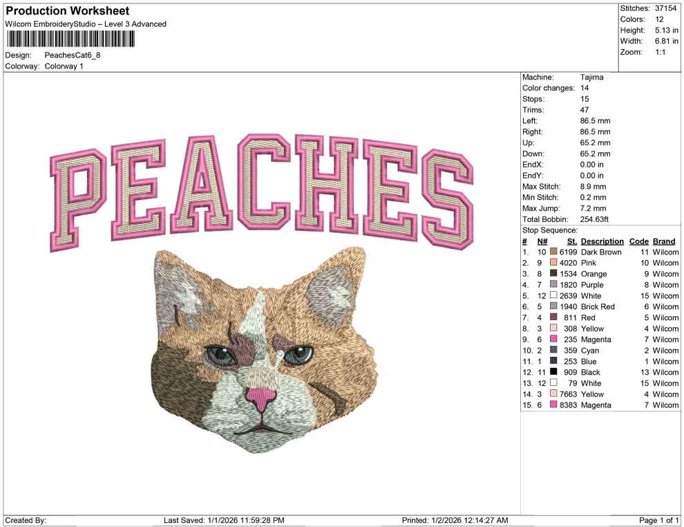 Peaches Cat