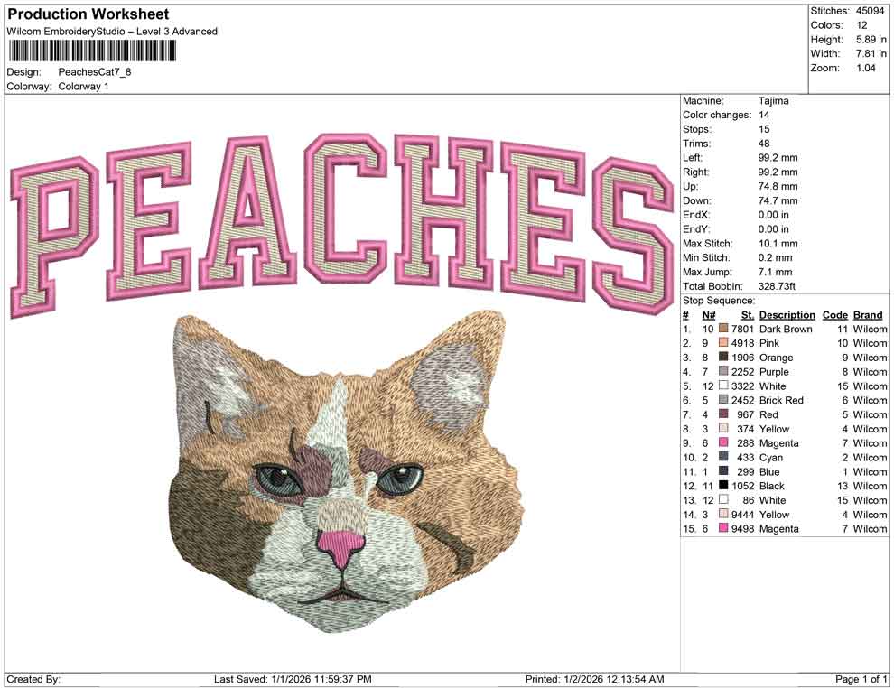 Peaches Cat