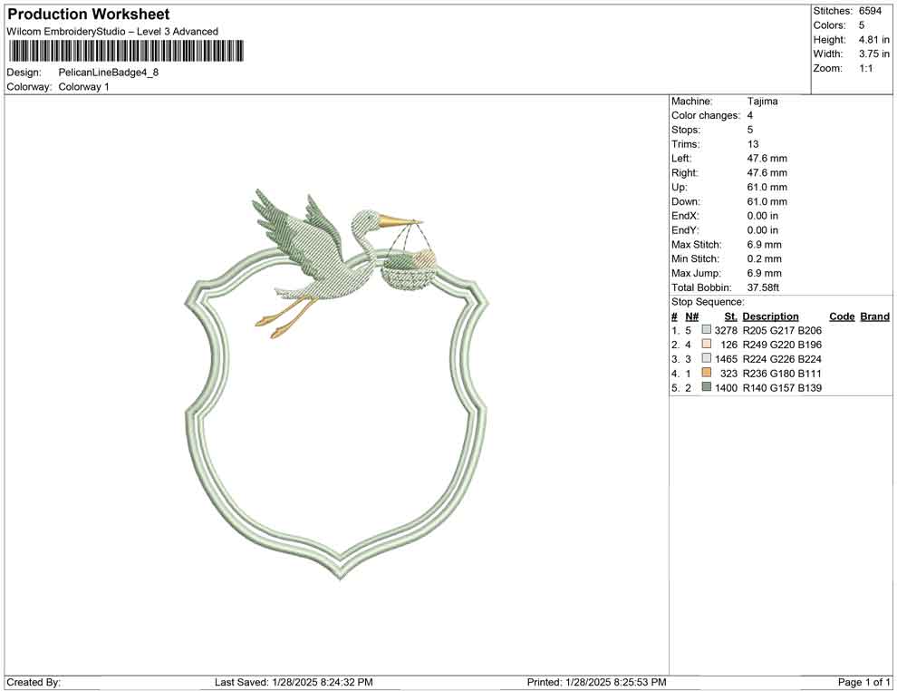 Pelican Line Badge