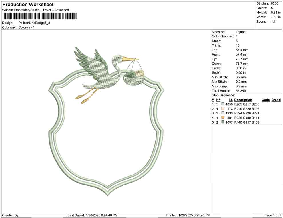 Pelican Line Badge