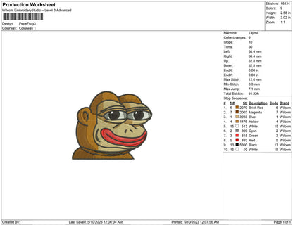 Pepe The frog orange