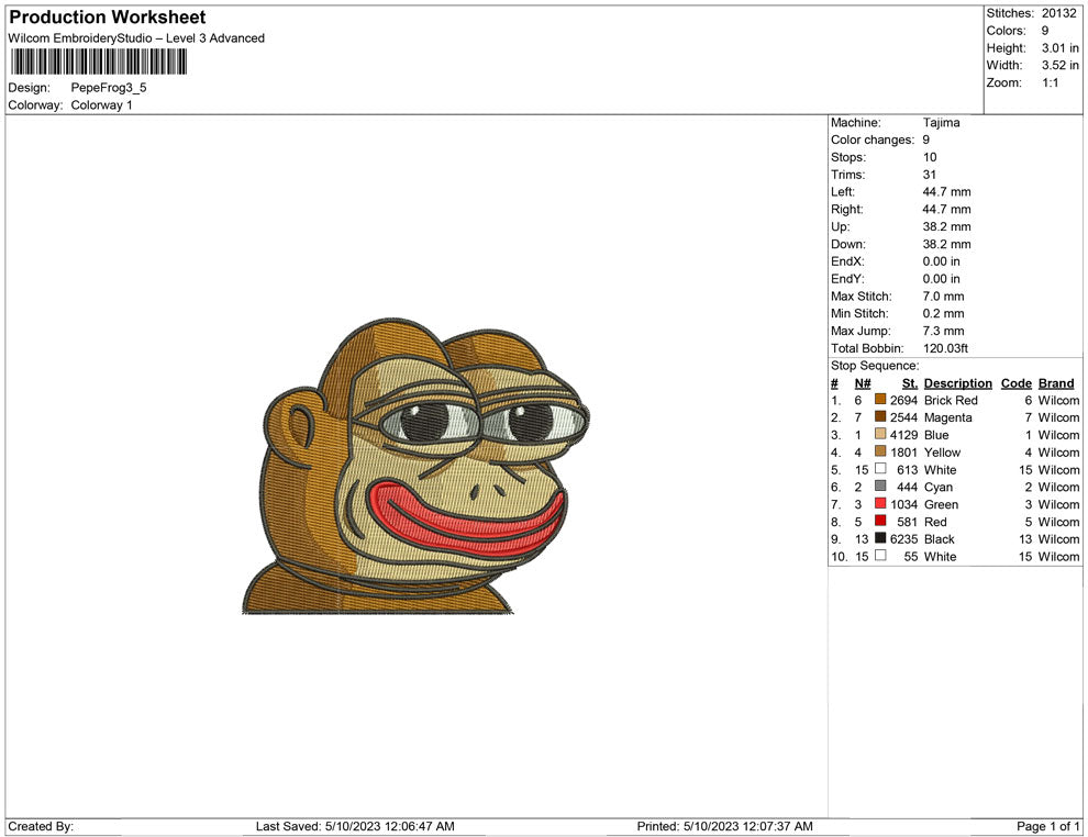 Pepe The frog orange