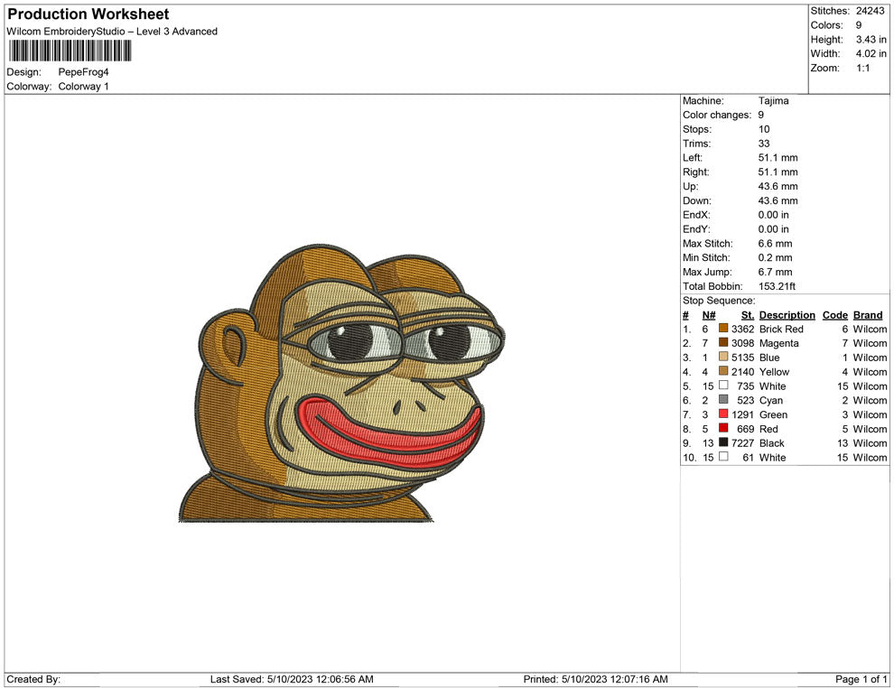 Pepe The frog orange