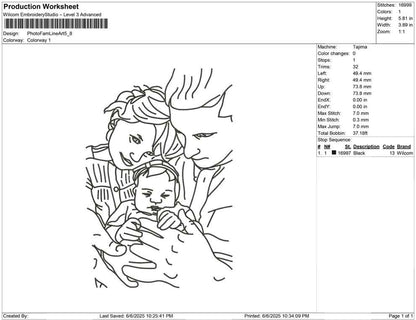 Photo Fam Line Art
