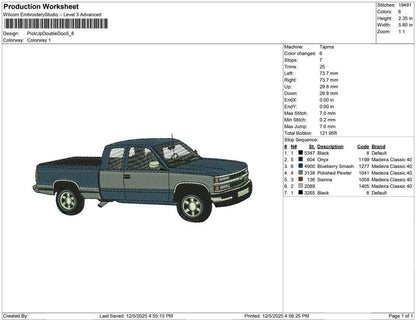 Pickup Double door