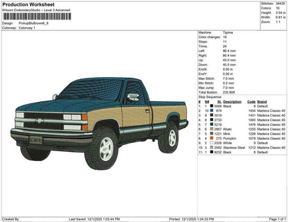 Pickup Blu Brown