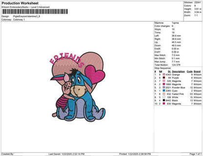 Piglet Eeyore Valentine