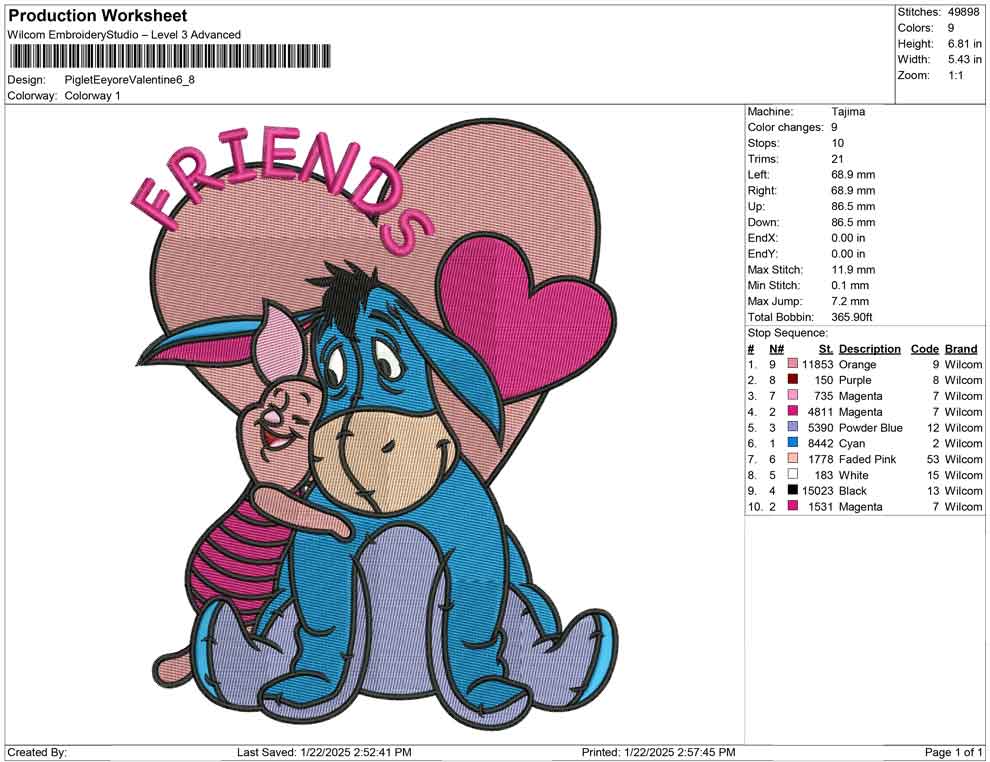 Piglet Eeyore Valentine