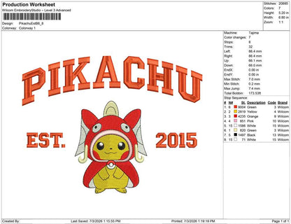 Pikachu Est B