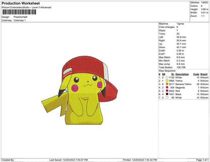 Pikachu make hat