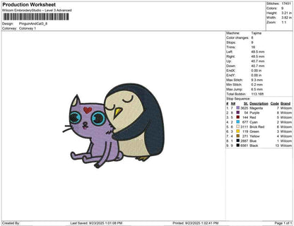 Pinguin And Cat