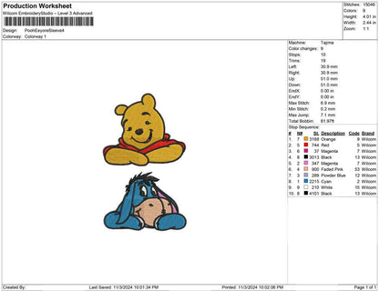 Pooh Eeyore Sleeve