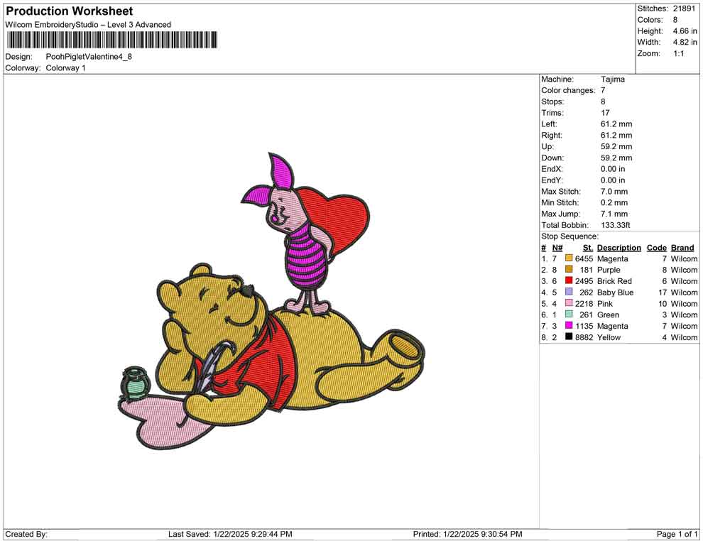 Pooh Piglet Valentine