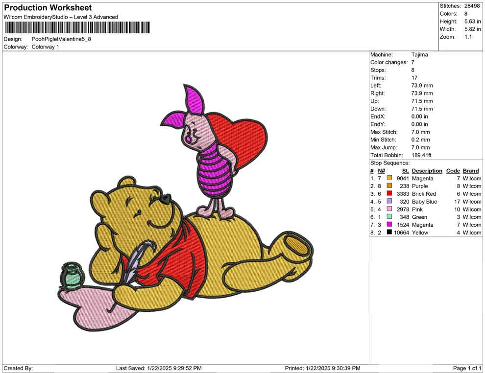 Pooh Piglet Valentine