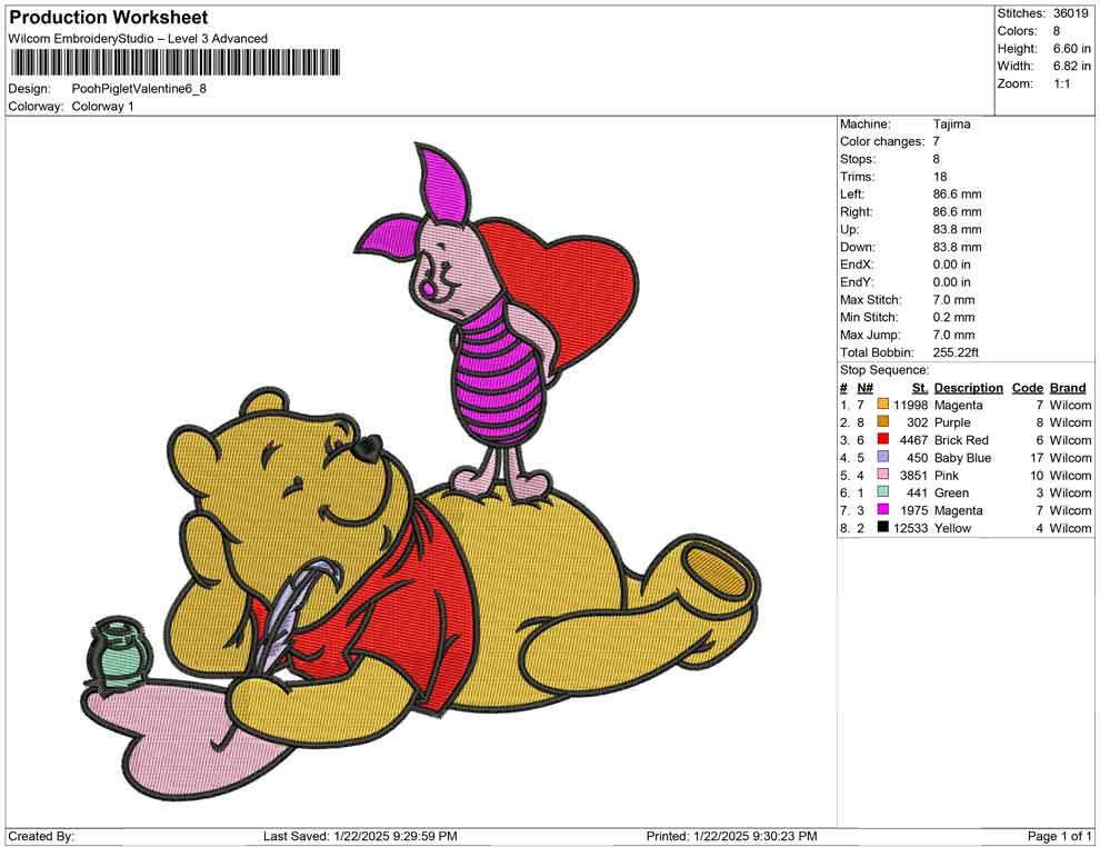 Pooh Piglet Valentine