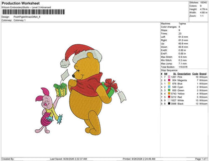 Pooh Piglet Xmas Gifts