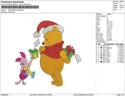 Pooh Piglet Xmas Gifts