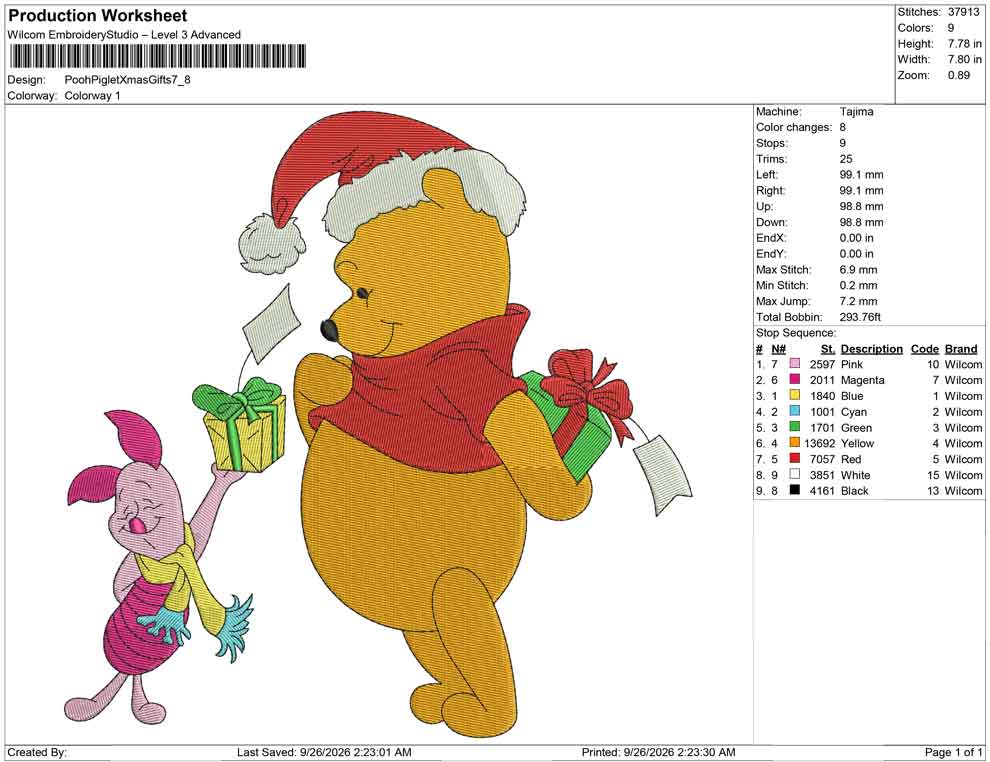 Pooh Piglet Xmas Gifts