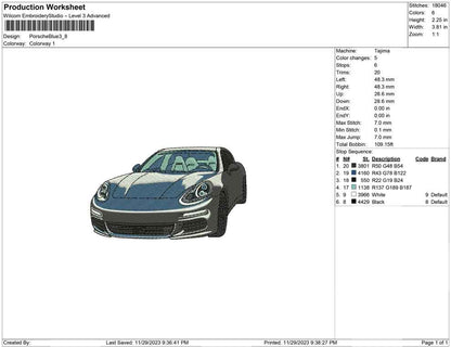 Porche Blue