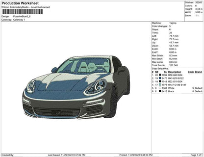 Porche Blue
