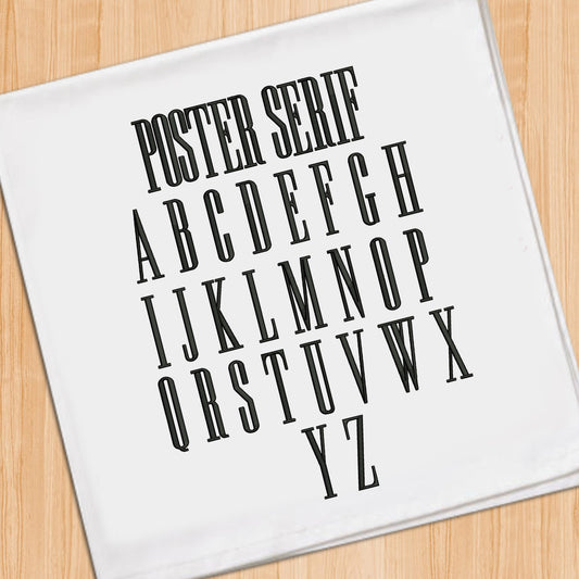 Poster Serif 3D Font