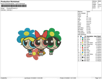 Power puff  Flower