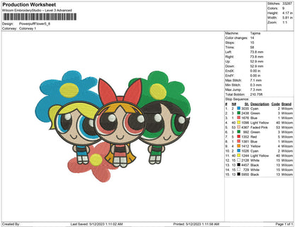 Power puff  Flower