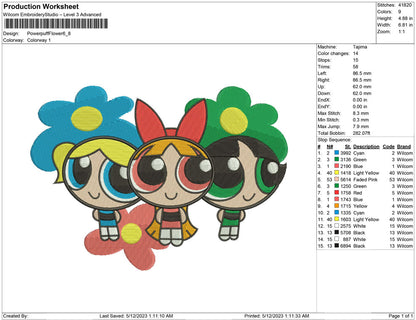 Power puff  Flower
