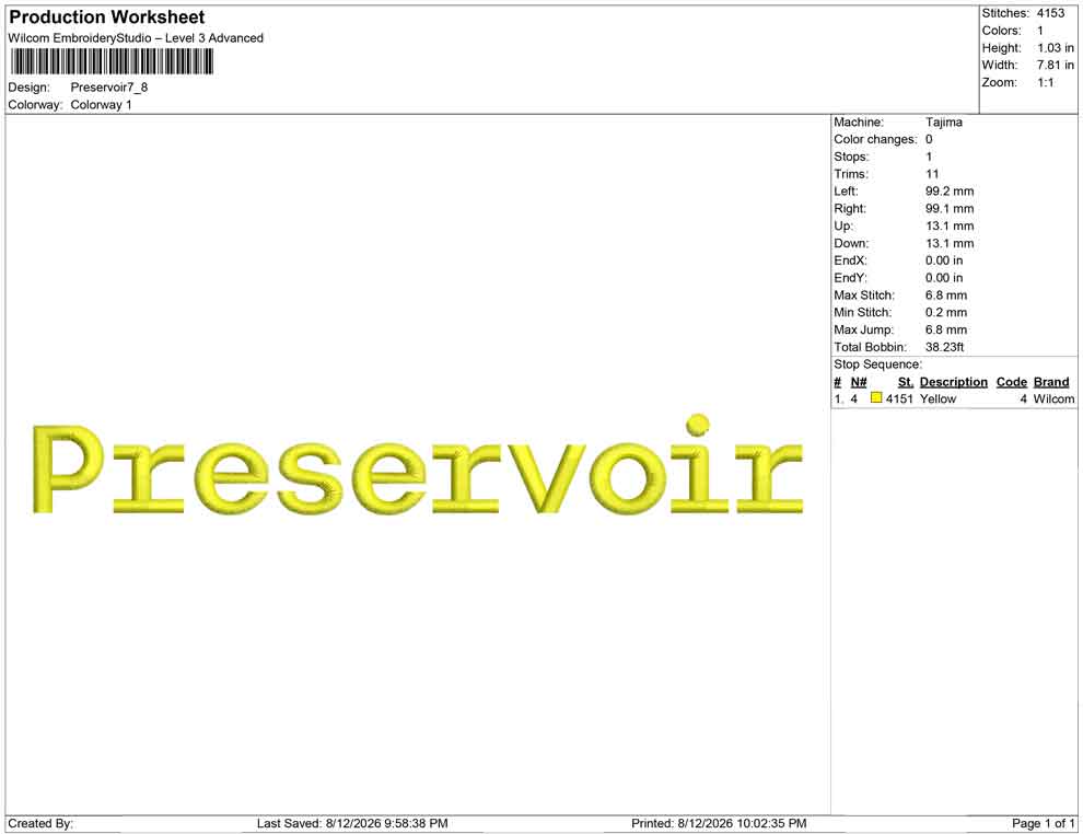Preservoir