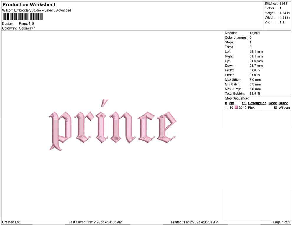Prince letter