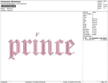 Prince letter