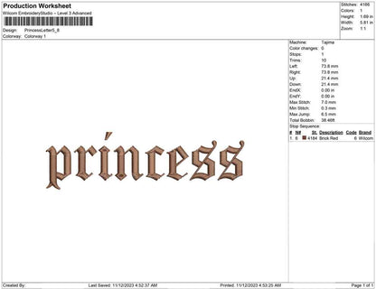Princess letter