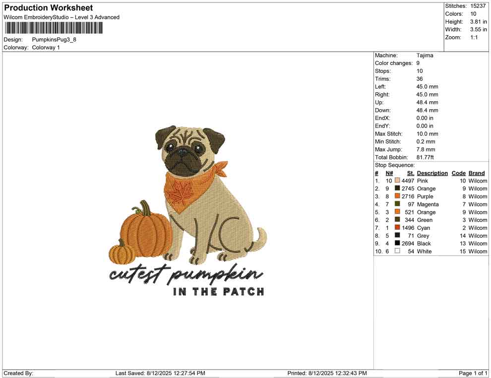 Pumpkins Pug