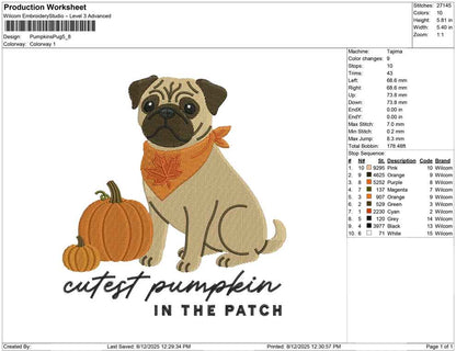 Pumpkins Pug